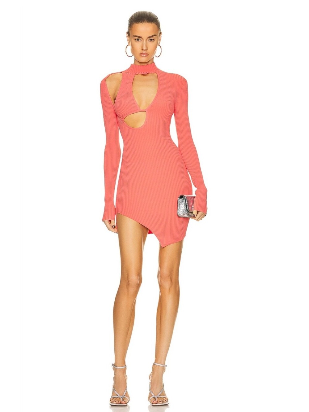 David Koma Pink Cut Out Mini Dress XS
